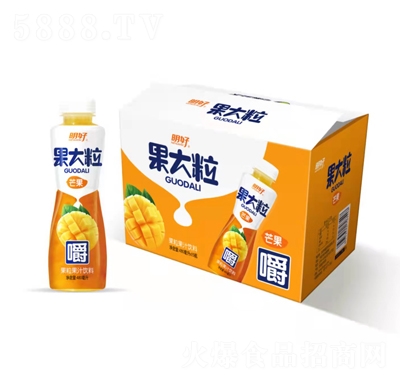 明好果果大粒芒果果粒果汁飲料480ml×15休閑飲品招商代理