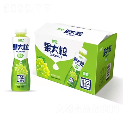 明好果果大粒葡萄果粒果汁飲料480ml×15休閑飲品招商代理