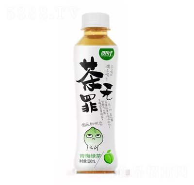 明好茶無罪茶飲料青梅綠茶500ml辦公室休閑飲品代理