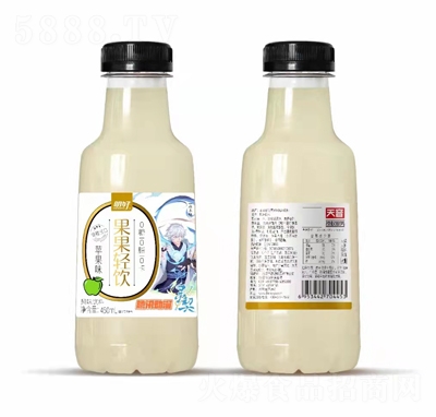明好果果輕飲風(fēng)味飲料果味飲料招商代理批發(fā)450ml騰訊動(dòng)漫簽約蘋果味