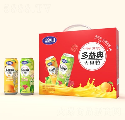 完達山多益典大果肉果粒復合果汁飲料招商