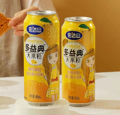 完達山多益典黃桃果粒復合果汁飲料