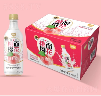 明好葡萄糖桃果汁氣泡飲含氣復(fù)合果汁450ml×15瓶