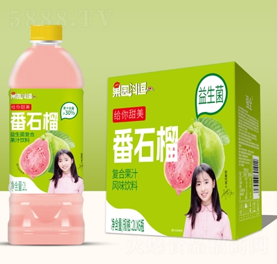 果園抖逗番石榴復(fù)合果汁飲料2LX6瓶