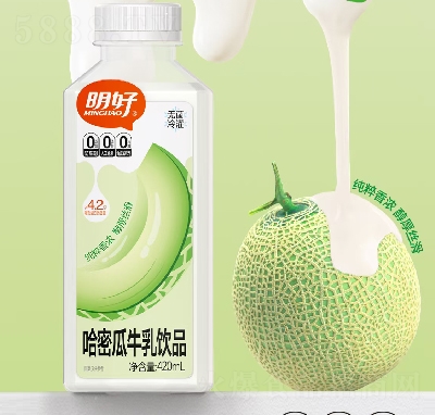 明好哈密瓜牛乳飲品420ml