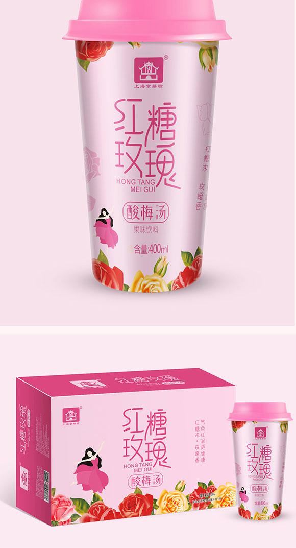 京膳坊杯裝紅糖玫瑰酸梅湯 京膳坊杯裝紅糖玫瑰酸梅湯
