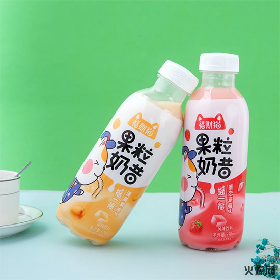 福財貓果粒奶昔 福財貓果粒奶昔